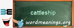 WordMeaning blackboard for cattleship